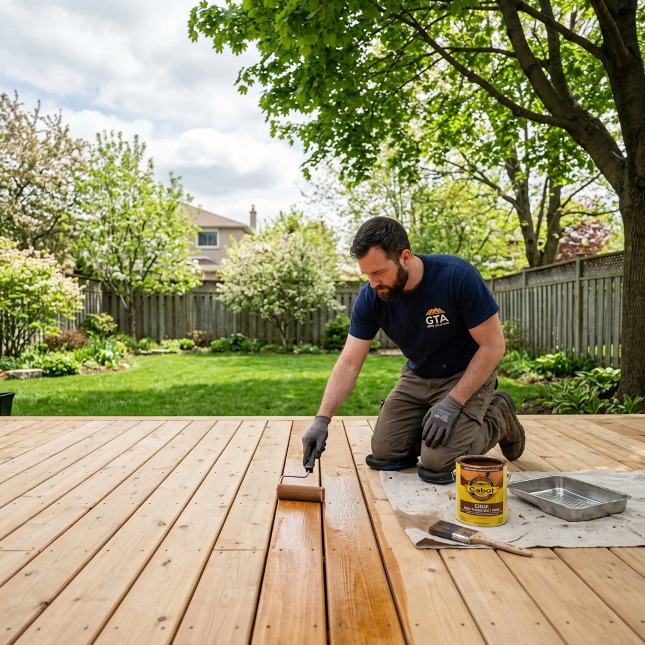 Best Time to Stain a Deck in the GTA: Temperature, Humidity & the Ideal Window