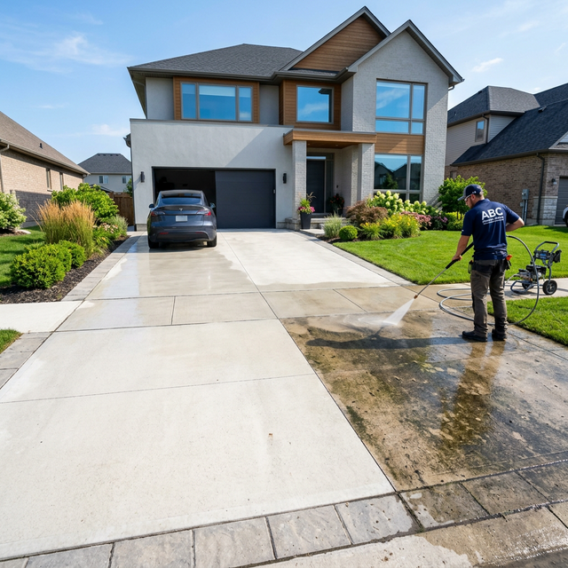 Driveway Power Washing